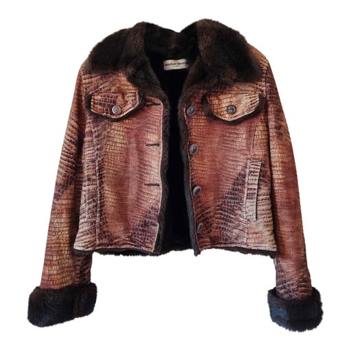 Faux Fur Leather Jacket