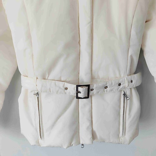 Belted down jacket