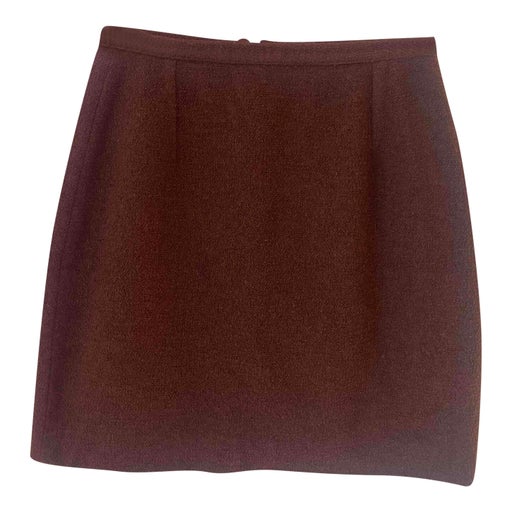 Wool mini skirt