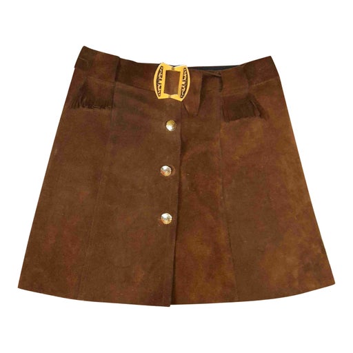 Suede skirt