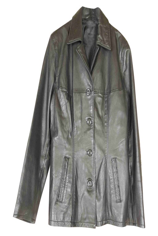 Leather blazer