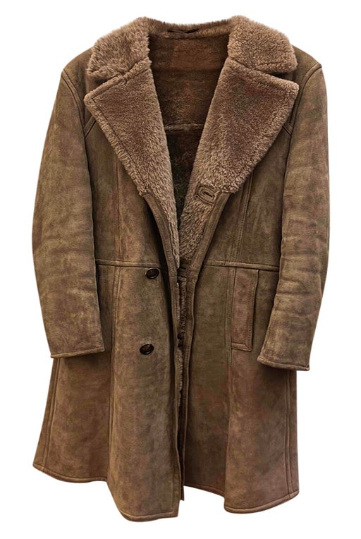 manteau en peau lainée 