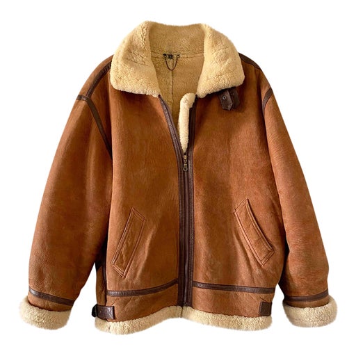 Shearling bomber