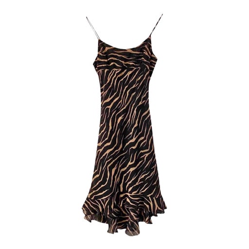 Zebra slip dress
