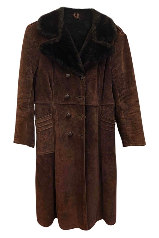 manteau en peau lainée 