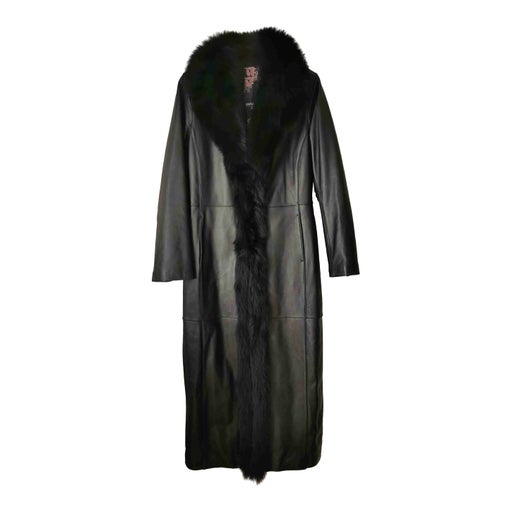 Leather coat