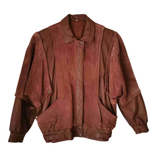 Veste en cuir et daim
