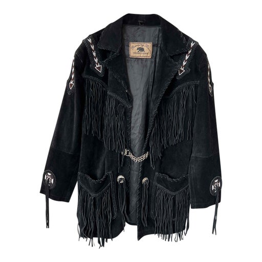 Fringed suede jacket