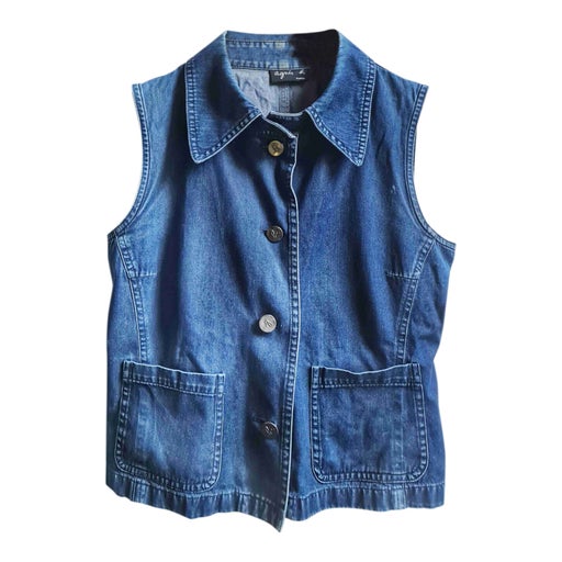 Gilet en jean Agnès b