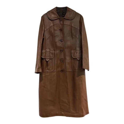 Leather coat
