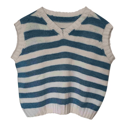 Sleeveless wool sweater