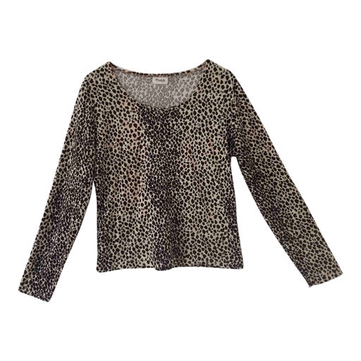 Velvet leopard top