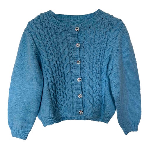 Cable-knit cardigan