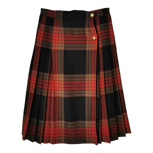 Wool wrap skirt