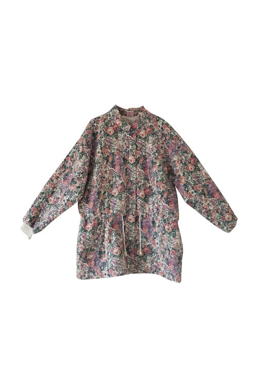 Floral quilted parka