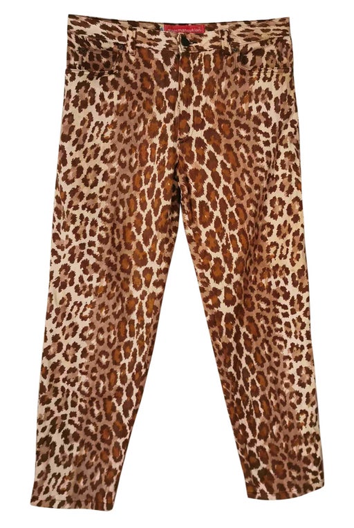 90's leopard pants