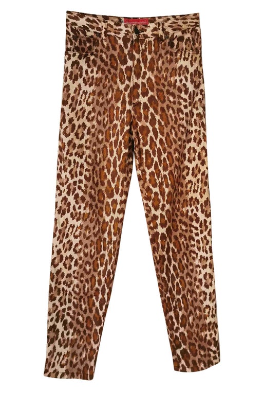 90's leopard pants