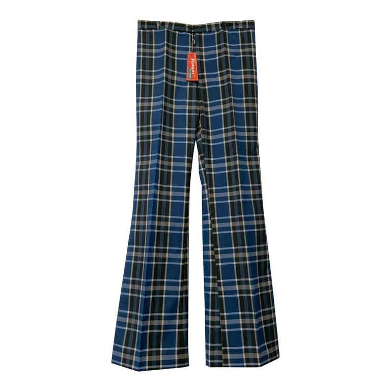 Pantalon new arrivals flare carreaux