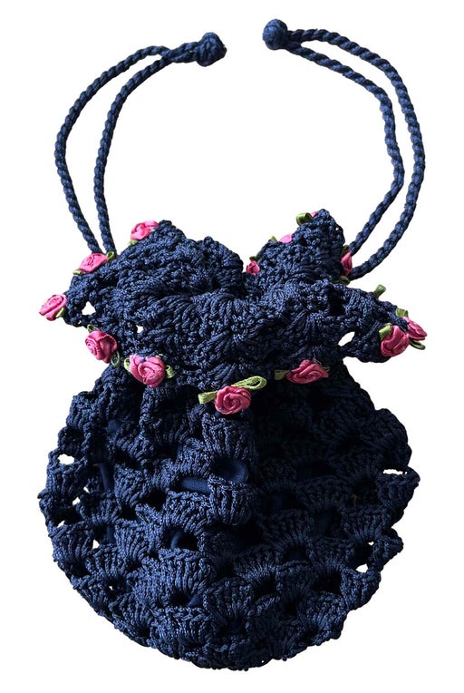 Laura Ashley crochet purse