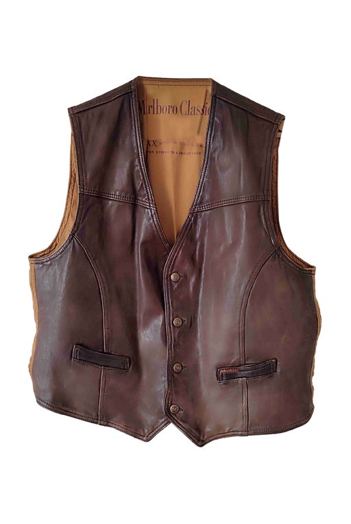 Gilet en cuir 