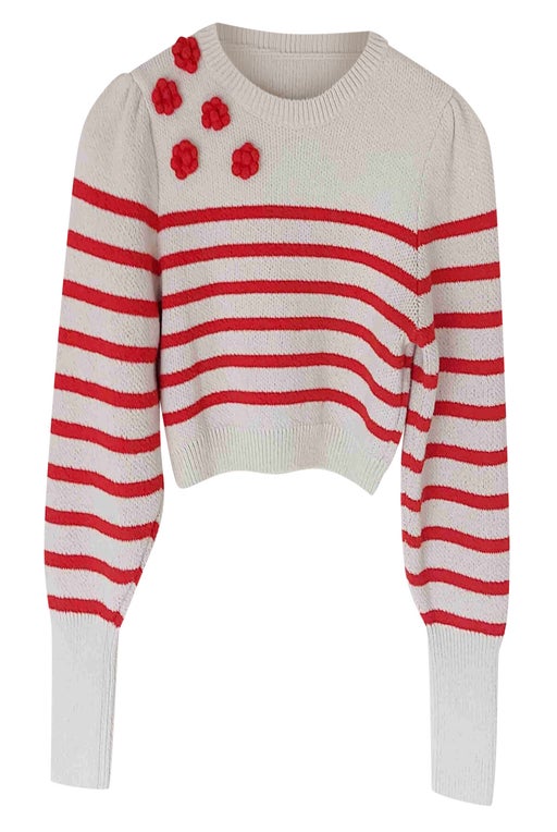 Crop sailor sweater