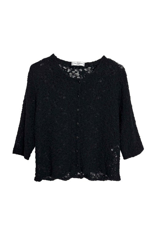 Buttoned lace top
