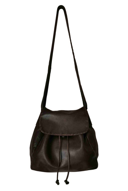 Leather bucket bag