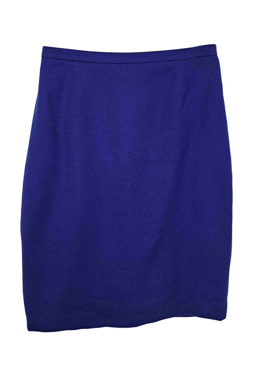Wool knee-length skirt