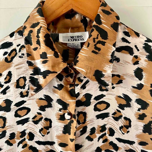 Leopard silk shirt
