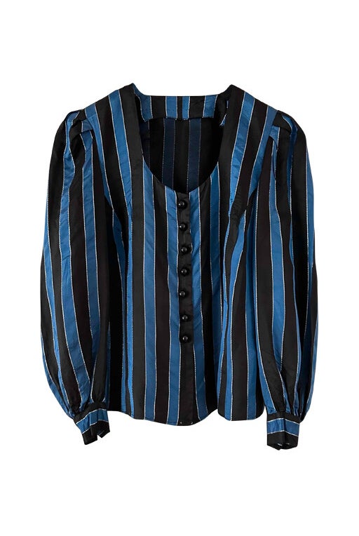 Lurex striped blouse