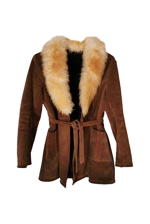 Shearling safari jacket