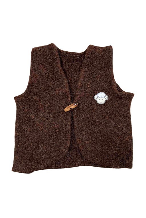 Wool sleeveless vest