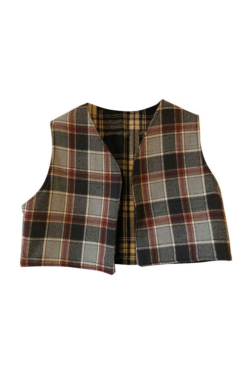 Reversible wool vest