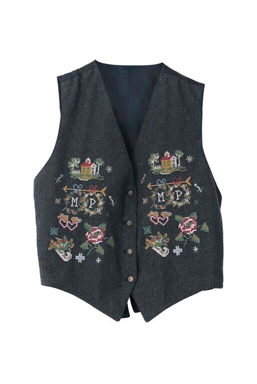 Embroidered vest