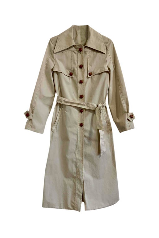 Vintage Maysome Timeless Tweed Pockets Long outerwear Trench Coat Size  Medium