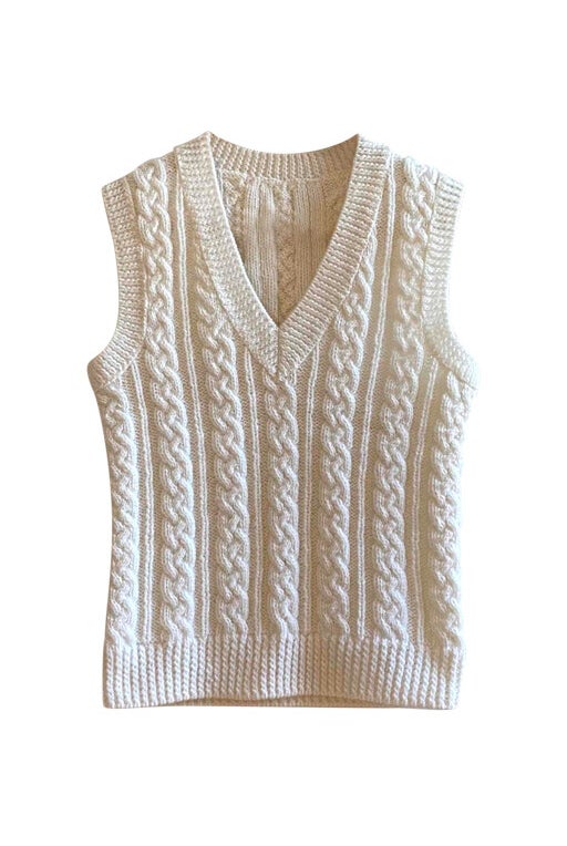 Wool sleeveless sweaters