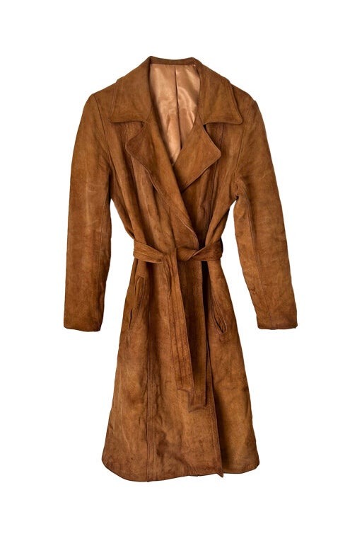 Trench-coat en daim 