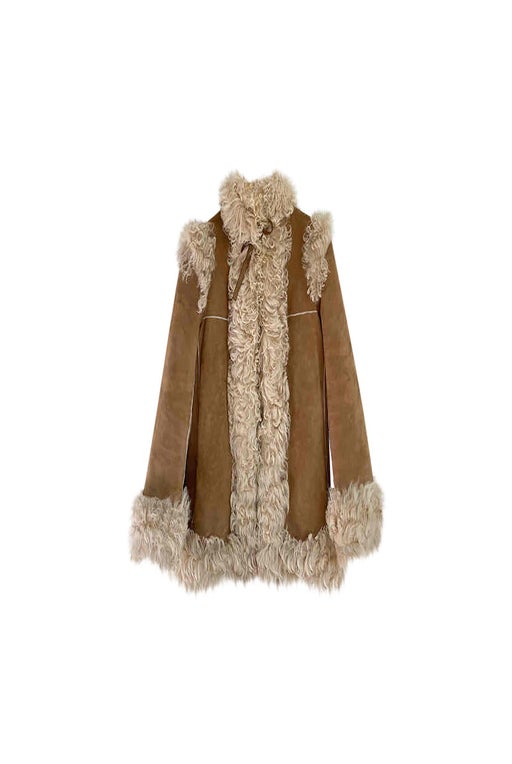Manteau en peau lainée Christian Dior 