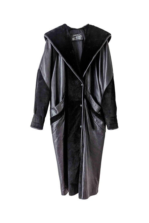Leather coat