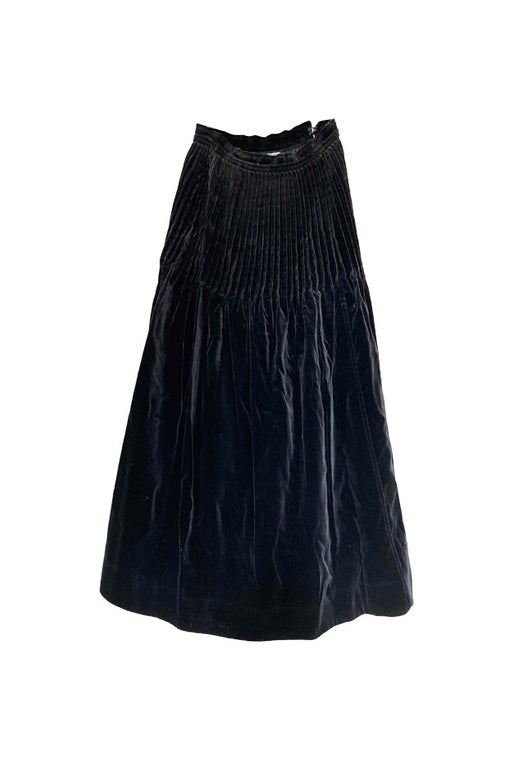 Yves Saint Laurent velvet skirt