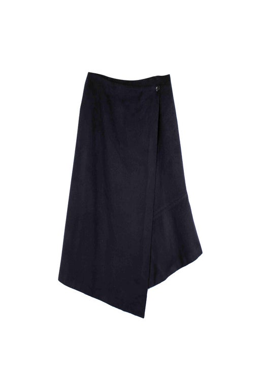 Wool and cashmere wrap skirt 
