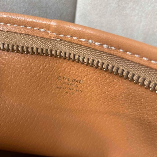 Céline leather clutch
