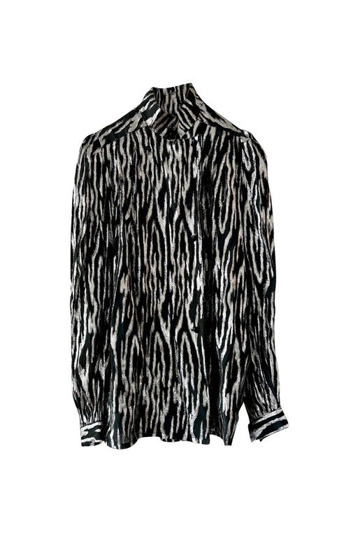 Zebra lurex blouse