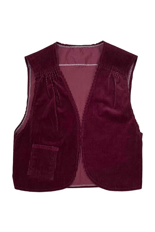 Corduroy vest 