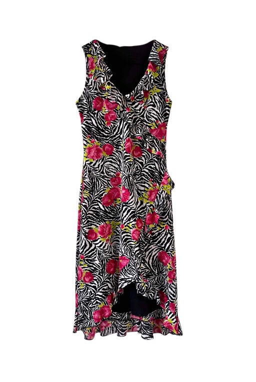 Zebra floral dress 