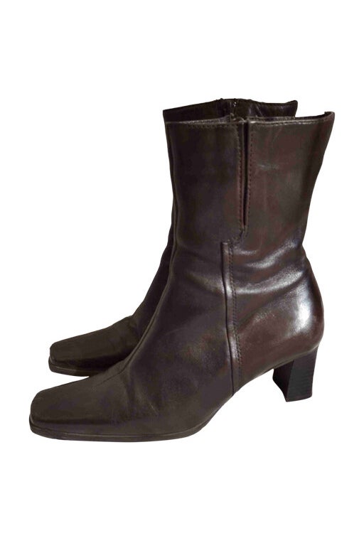 Bottines en cuir