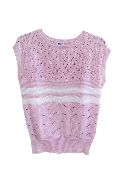 Knitted sleeveless sweaters
