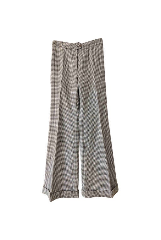 Pantalon flare en laine