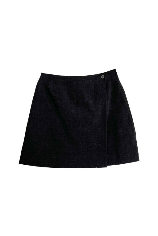 Wrap mini skirt