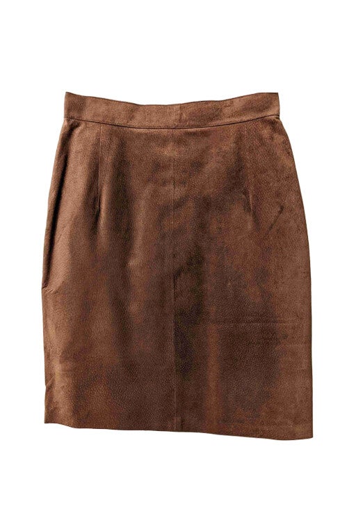 Suede skirt